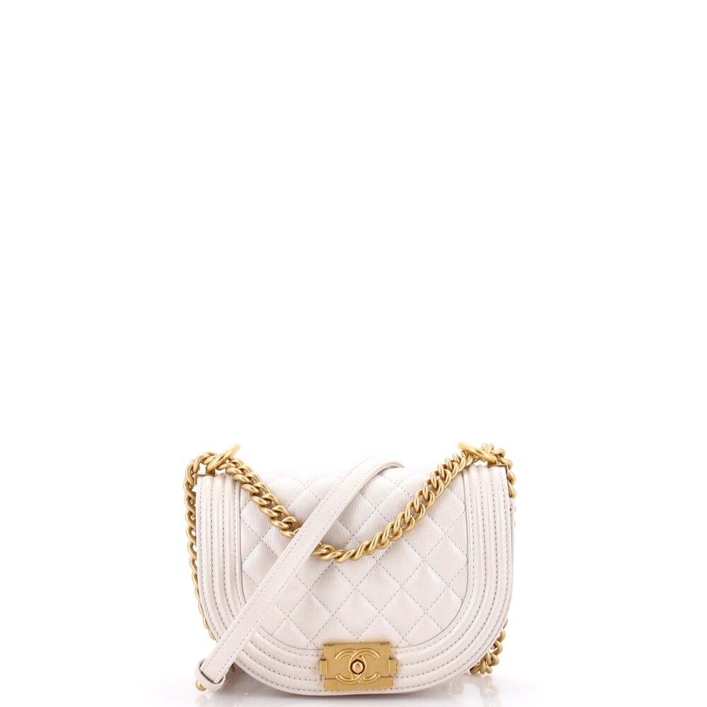 Chanel Boy Curved Messenger Bag Quilted #301643C40B